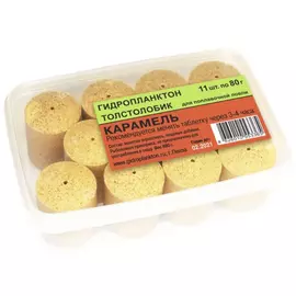 Гидропланктон 80г х 11шт. в контейнере 880г Карамель tr-230672