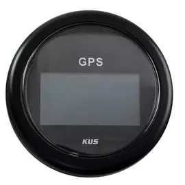 GPS-спидометр электронный, черный циферблат, черный ободок, выносная антенна, д. 85 мм KY08213