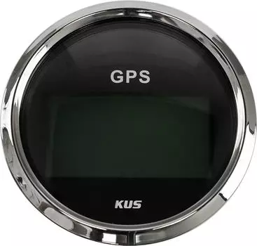 GPS-спидометр электронный, черный циферблат, нержавеющий ободок, выносная антенна, д. 85 мм, скорость только в узлах JMV00261utsenka