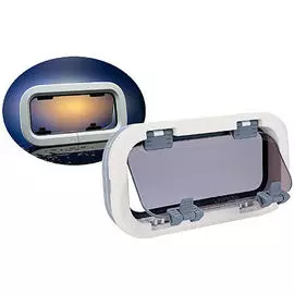 Иллюминатор «Standard», размер 4, прозрачное стекло/белая рамка 646х191 мм more-10243260