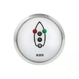 Индикатор включения ходовых огней, белый циферблат, нержавеющий ободок, д. 52 мм JMV00305_KY99501