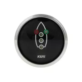 Индикатор включения ходовых огней, черный циферблат, нержавеющий ободок, д. 52 мм JMV00304_KY99304