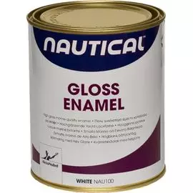 Эмаль глянцевая, белая, 0,75 л NAU100_750ML