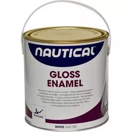 Эмаль глянцевая, белая, 2,5 л NAU100_2.5LT