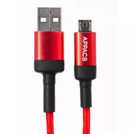 Кабель APPACS (рус.) AP03217m, microUSB, 5V/2.4A, 1 метр 6971252252056