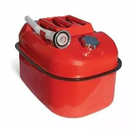 Канистра горизонтальная для ГСМ оцинкованная, 20 л., перепускной клапан, лейка KAN-500 (20L)