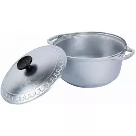 Казан походный с крышкой Азиатка д.220 объем 3 л Силумин tr-223779