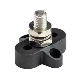 Клемма-штифт одинарная, M10, черная BF411M10