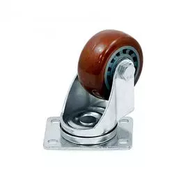 Колесо на поворотном кронштейне 75 мм (PU) N410075