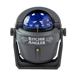 Компас Ritchie Angler, серый корпус синий циферблат, на кронштейне RA91