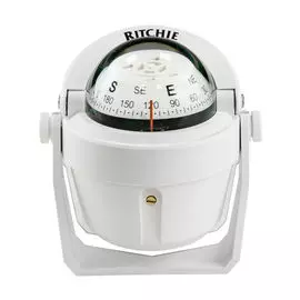 Компас Ritchie Explorer, белый корпус белый циферблат, на кронштейне B51W