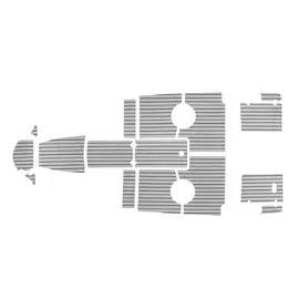 Комплект палубного покрытия для Феникс 510BR, тик серый, Marine Rocket teak_510br_grey