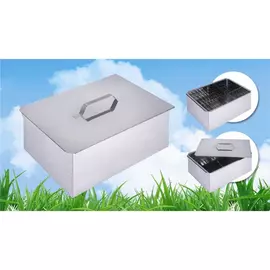 Коптильня двухъярусная Профессионал с поддоном для сбора жира 580x380x220 (сталь 1,0 мм) tr-230056