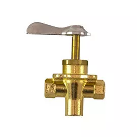 Кран топливный 3-х позиционный латунный C14565