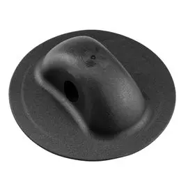 Крепление леера большое, D 95 мм, отверстие 13 мм, черное 00000000021