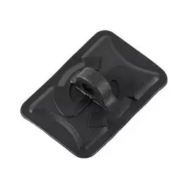 Крепление леера для лодки, прямоугольное, сквозное отверстие 12 мм, черное AD00000000271