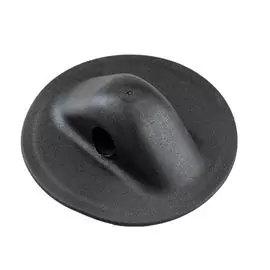 Крепление леера малое, D 78мм, отверстие 11.8 мм, черное 00000000020