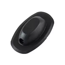 Крепление леера, овальное, отверстие 10 мм, черное AD00000000124