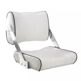 Кресло мягкое с перекидной спинкой, обивка белый винил SF21009-1