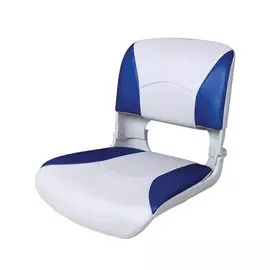 Кресло пластмассовое складное с подложкой Deluxe All Weather Seat, белый/синий 75113WB