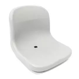 Кресло пластмассовое, светло-серое C12500