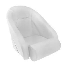 Кресло ROMEO мягкое, подставка, обивка белый винил 118100010