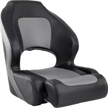 Кресло с болстером Deluxe Carbon, обивка черный/серый винил 4620136032568