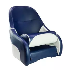 Кресло с болстером Ocean Flip Up, обивка синий/белый винил 13127WB-MR
