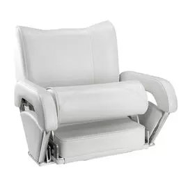 Кресло с перекидной спинкой и болстером Twin 46 Flip Up, обивка белый винил 15102W-MR