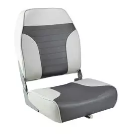 Кресло складное мягкое ECONOMY с высокой спинкой, цвет серый/темно-серый 1040663