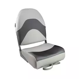 Кресло складное мягкое PREMIUM WAVE, цвет серый/черный 1062034