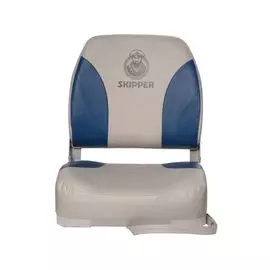 Кресло складное мягкое Skipper, серый/синий 75102GB_SK