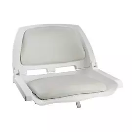 Кресло складное мягкое TRAVELER, цвет белый/серый 1061104C