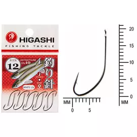 Крючок HIGASHI Akitakitsune ringed #12 White UV hg-01344