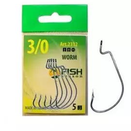Крючок (офсет) WORM, №3/0, покрытие BN (5 шт) tr-148174