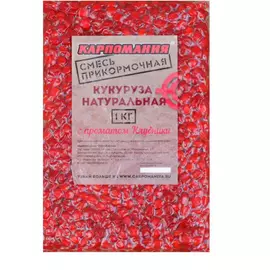 Кукуруза натуральная с ароматом клубники прикормочная смесь 1 кг Карпомания tr-166941
