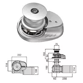 Лебедка якорная X2, 12 В, с барабаном, под цепь 6мм 600049