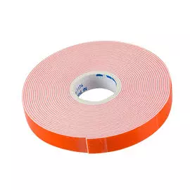 Лента клейкая двухсторонняя сверхстойкая Премиум белая, 12 мм х 5 м, ABRO OP-12-R