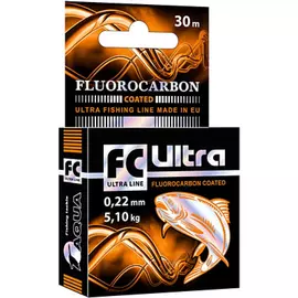 Леска AQUA FC Ultra Fluorocarbon Coated 0,22mm 30m tr-101491
