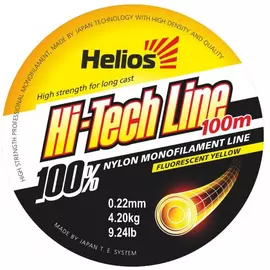 Леска Helios Hi-tech Line Nylon Fluorescent Yellow 0,22mm/100 (HS-NBF 22/100) tr-119347