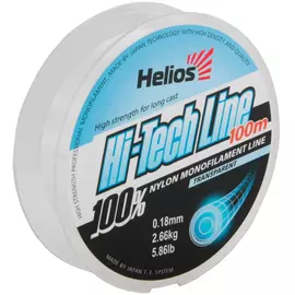 Леска Helios Hi-tech Line Nylon Transparent 0,18mm/100 (HS-NG 18/100 ) tr-119340
