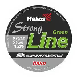 Леска Helios Strong Line Nylon Dark Green 0,25mm/100 (HS-SLG-25/100) tr-136732