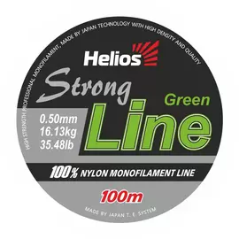Леска Helios Strong Line Nylon Dark Green 0,50mm/100 (HS-SLG-50/100) tr-136816