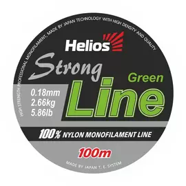 Леска Helios Strong Line Nylon Dark Green 0,18mm/100 (HS-SLG-18/100) tr-136729