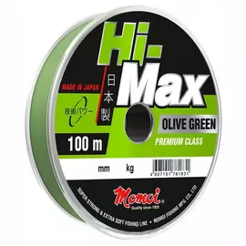 Леска Hi-Max Olive Green 0,16 мм, 2,9 кг, 100 м, оливковая tr-231513