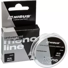 Леска MONOLINE Universal 0,25mm/30m Nylon Transparent Nisus (N-MU-025-30) tr-243466