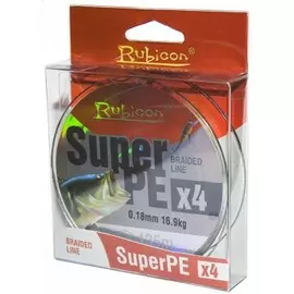 Леска плетеная RUBICON Super PE 4x 135m yellow, d=0,10mm tr-197519