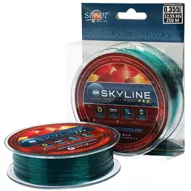 Леска "Sprut" SKYLINE Fluorocarbon Composition Evo Tech PRO (GhostInv/0,355mm/12,55kg/250m) tr-232200