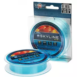 Леска "Sprut" SKYLINE Fluorocarbon Composition Evo Tech PRO (Blue/0,405mm/14,25kg/100m) tr-232184