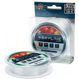 Леска "Sprut" SKYLINE Fluorocarbon Composition Evo Tech PRO (Silver/0,205mm/5,95kg/100m) tr-232218